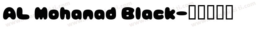 AL Mohanad Black字体转换